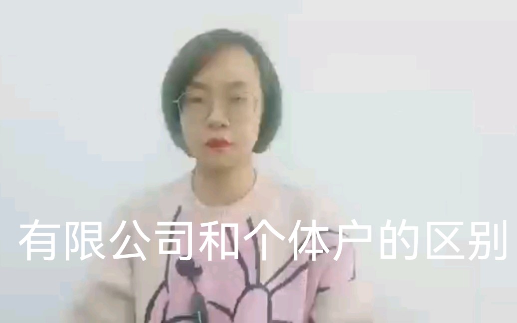 有限公司和个体户的区别?哔哩哔哩bilibili