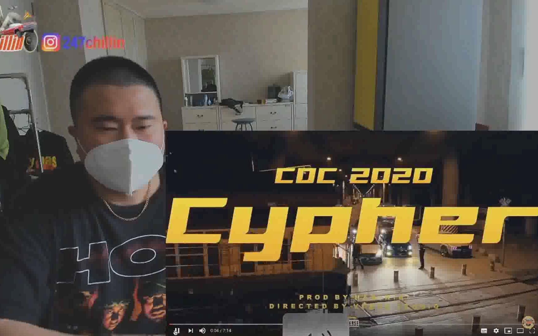 [图]韩国rapper看CDC 成都集团2020cypher后的反应！！