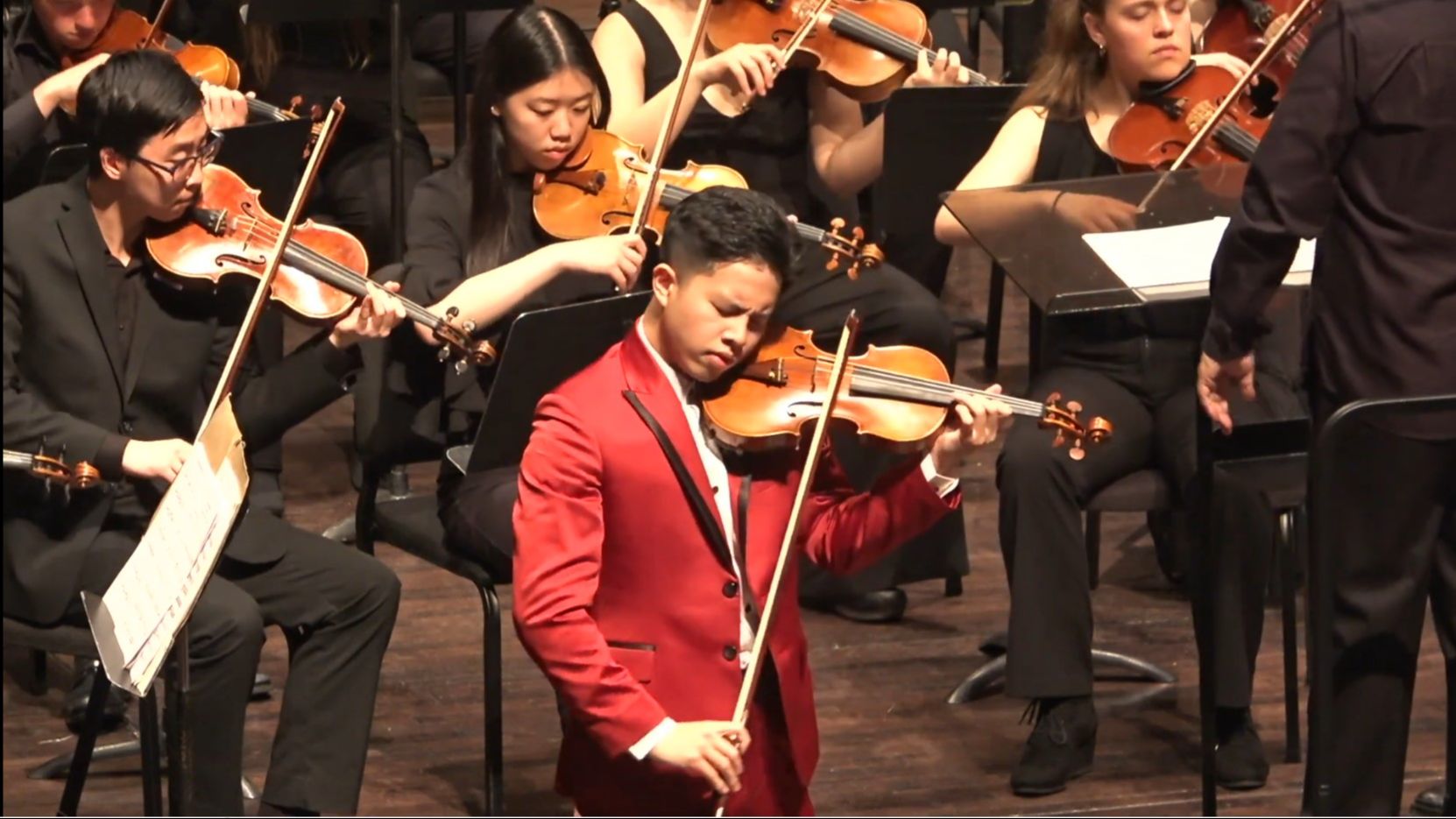 華盛頓大學交响乐团与2024年协奏曲比赛冠军kai en cheng-小提琴
