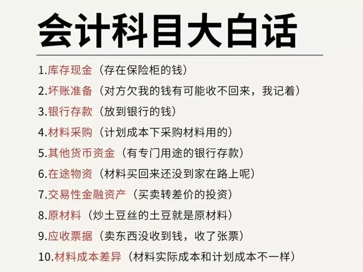 作为财务人员,会计科目是我们必须要掌握的,不然我们在处理账务工作的过程中很容易出错.其实记着并不难,关键在于我们有没有用对方法.哔哩哔哩...