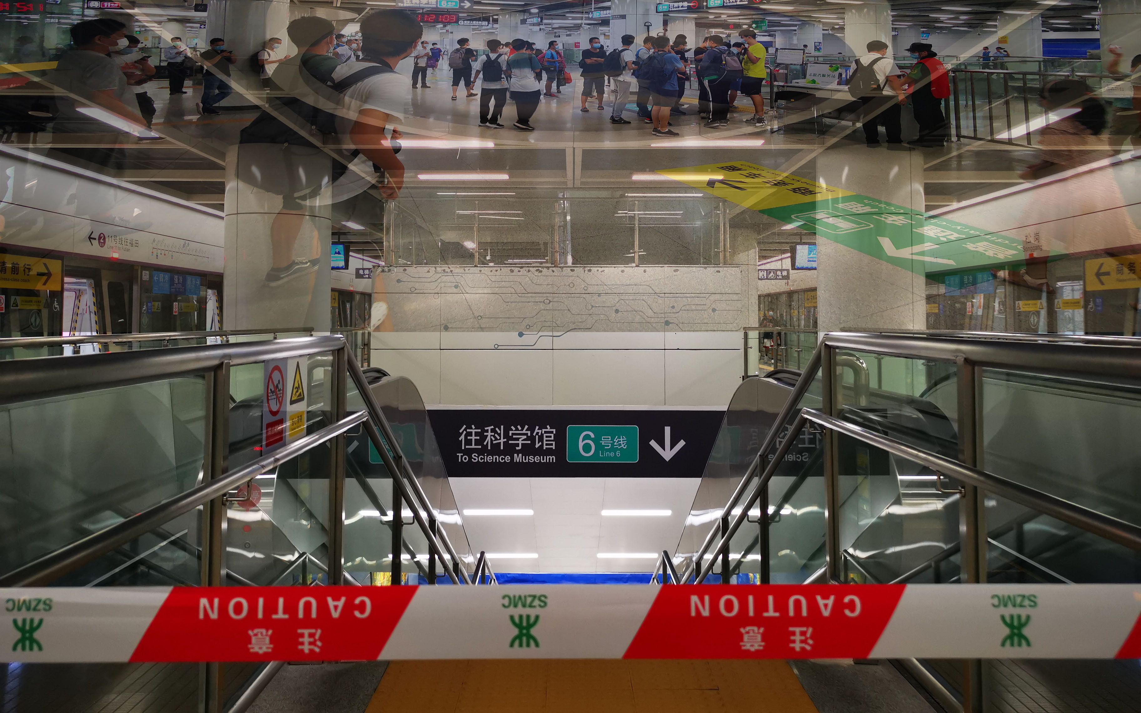 深圳·地铁6号线南行首航 松岗→科学馆 全程左侧视角路程景_哔哩哔哩