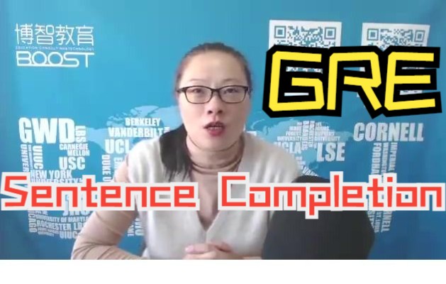 【在B站学GRE】gre填空|GRE340基础课|王文静|博智教育gre公开课哔哩哔哩bilibili