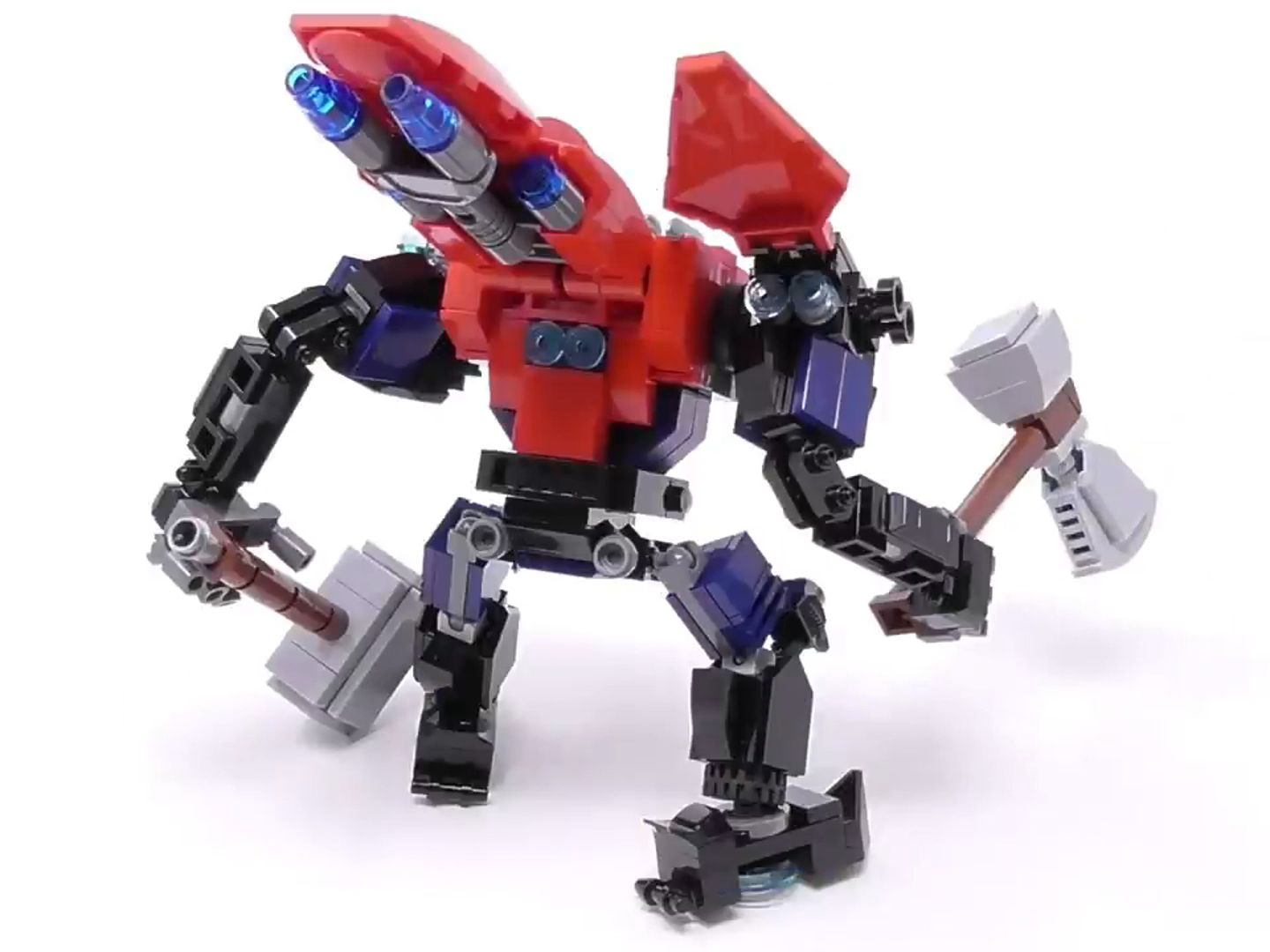 乐高漫威英雄雷神机甲升级