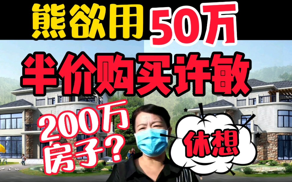 熊欲用50万“半价”购买许敏200万九江房子?这事是谁脑子进水?哔哩哔哩bilibili