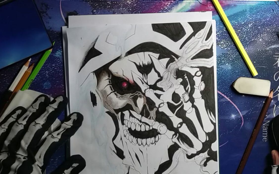 彩铅手绘骨王overlord第二部分