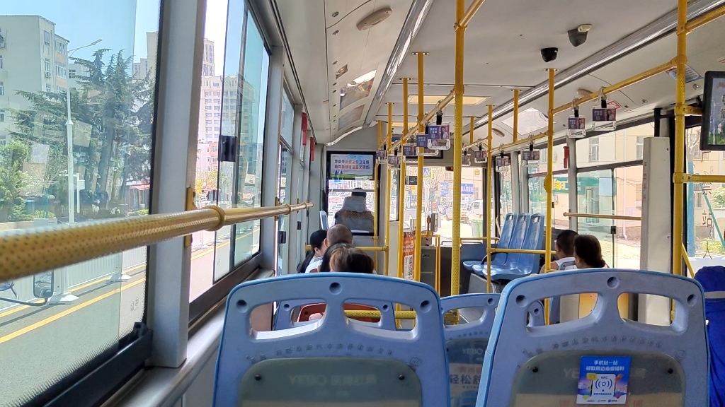 青岛公交210路 解放ca6110urn81走行音