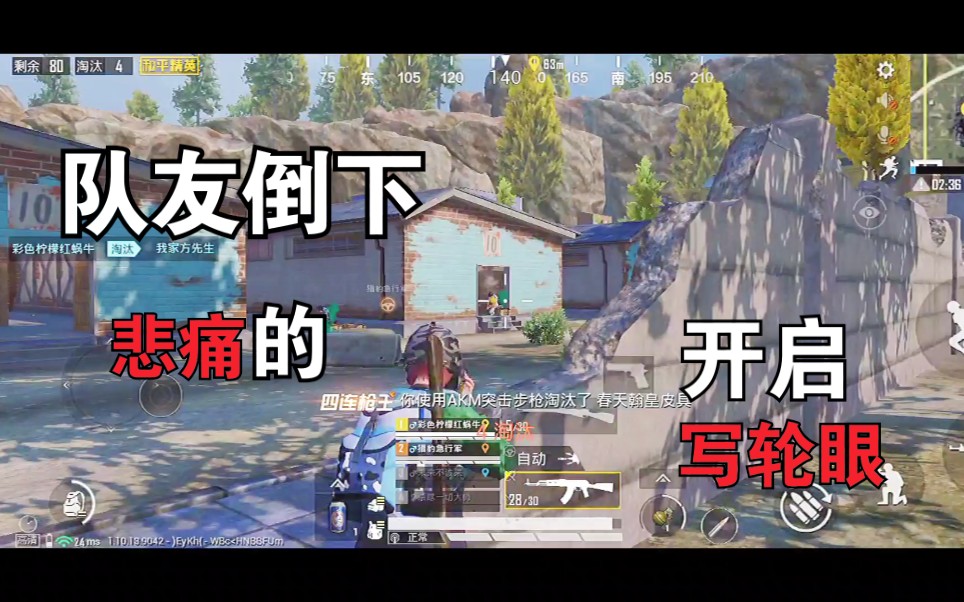 【彩色柠檬】《和平精英》队友倒下我悲痛的开启写轮眼