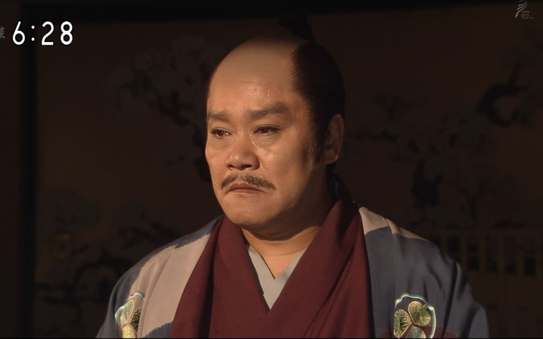 幕府大将军 二代将军德川秀忠在夕阳下向土井利胜诉说自己的苦楚,在