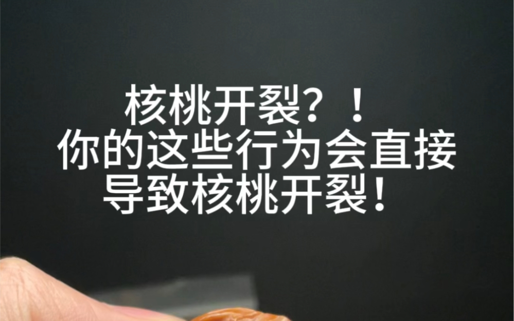 核小二告诉你核桃开裂是为什么,核桃刚到手哪些情况就会导致核桃开裂哔哩哔哩bilibili