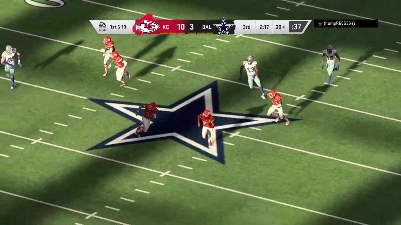 [图]麦登橄榄球20/Madden NFL 20_H2H牛仔vs酋长互送INT