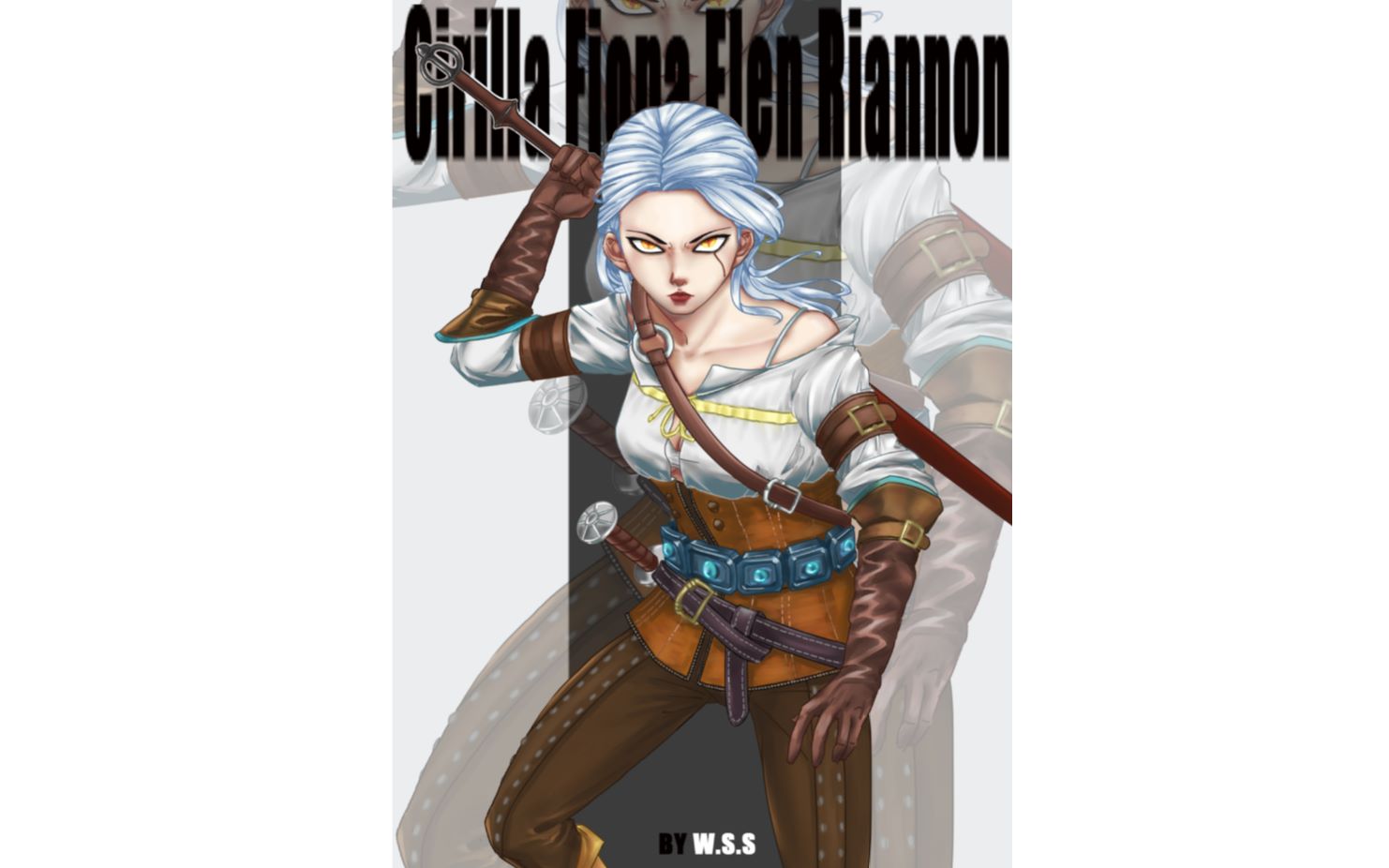 【板绘】子奚十分钟画 巫师3——希里