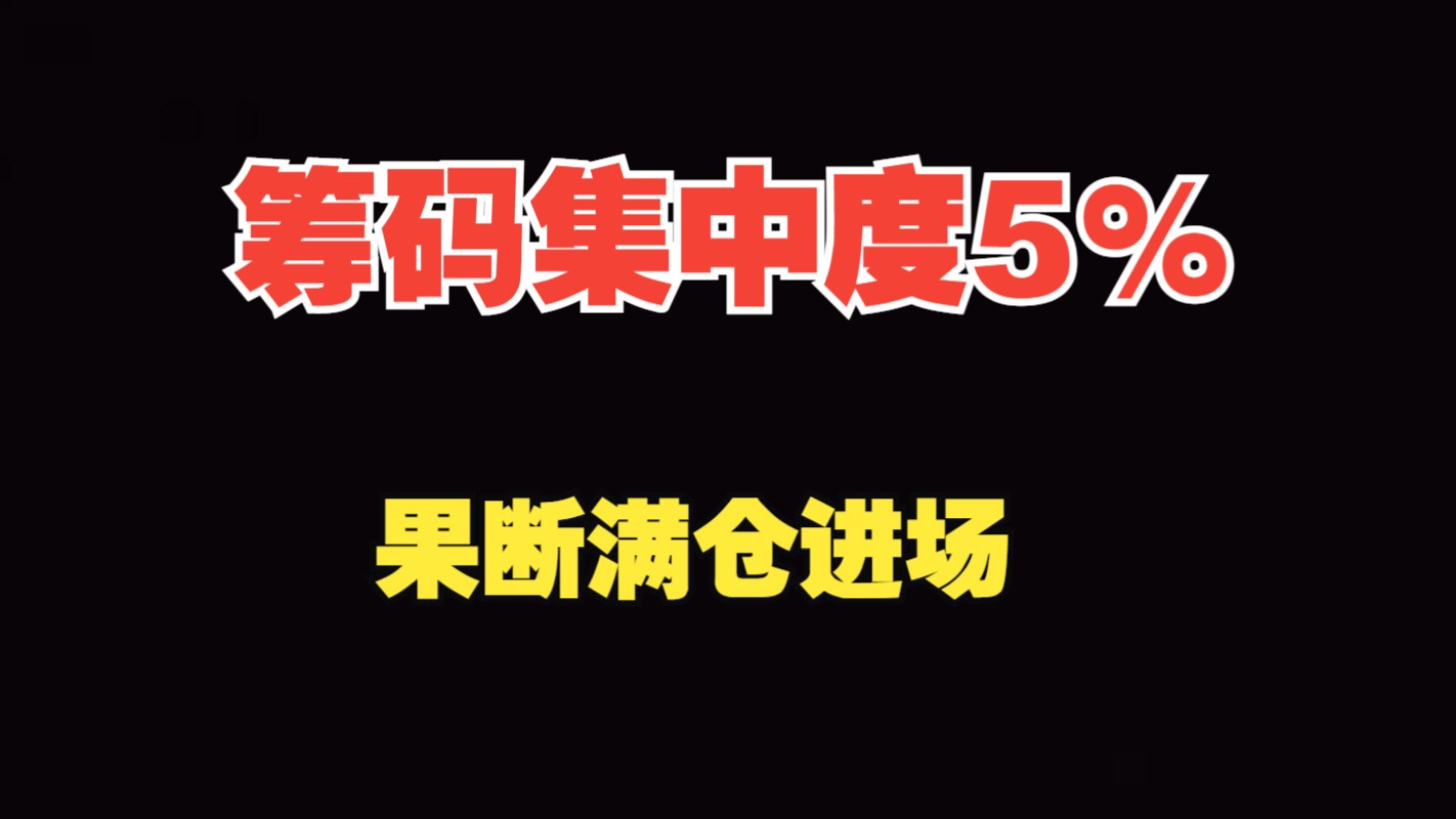 此文无价,很短很深!凡是“筹码集中度”达到5%,果断满仓进场!哔哩哔哩bilibili