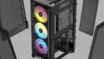 美商海盗船Corsair 2000D Airflow Mesh Mini-ITX迷你小型机箱开箱吐槽及小小的性能对比 泛用版的Corsair ONE？