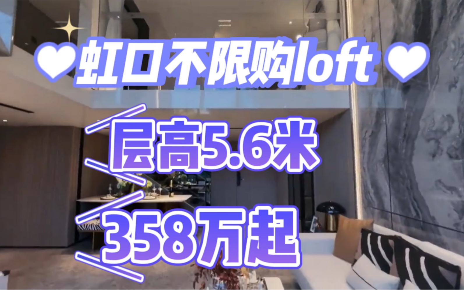 虹口不限购loft,层高5.6米,总价358万哔哩哔哩bilibili