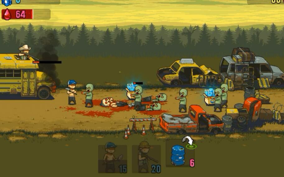 友坑快来打僵尸啊死亡突围僵尸战争手游像素逃生玩法