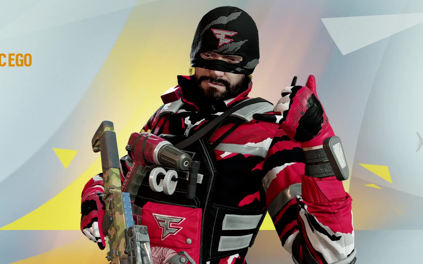 【彩虹六号】ace faze clan 2022同捆皮肤mvp动画