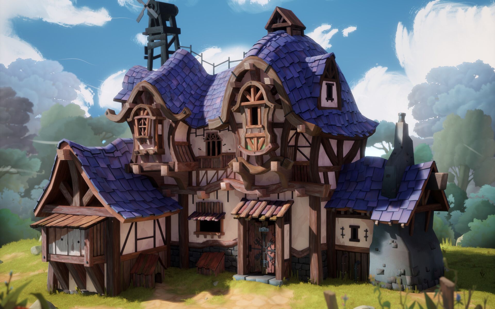 活动  【maya场景建模】零基础教程古风房子建模,小白也能上手练习.