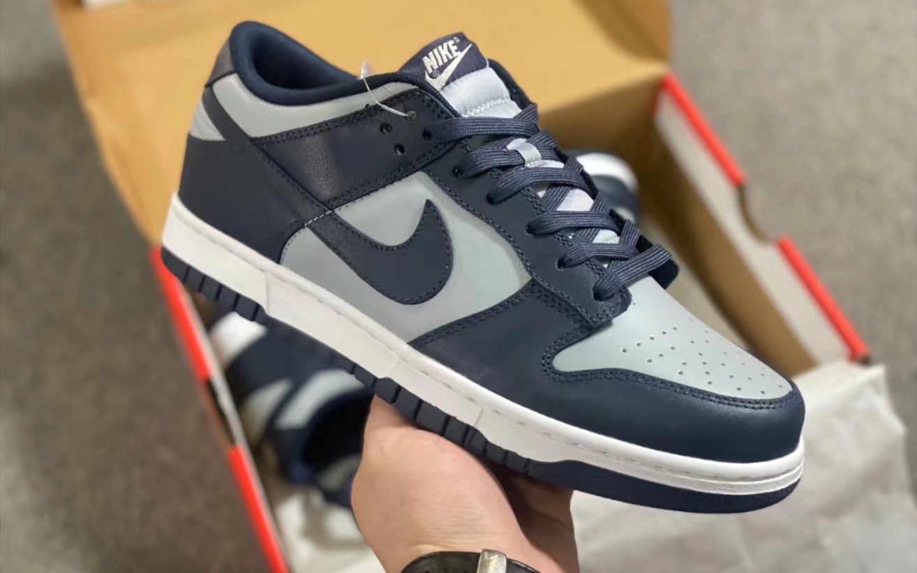 【发货实拍】nike dunk low retro "georgetown" 乔治城 灰蓝