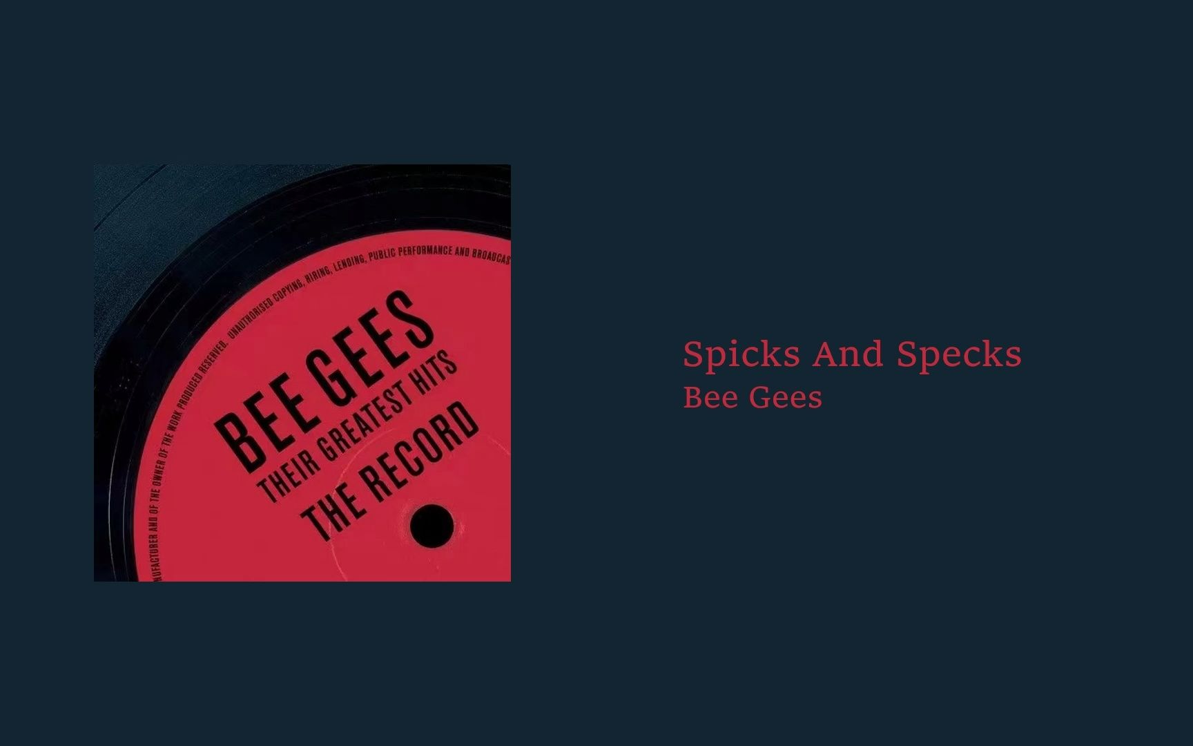 [图]我喜欢的音乐日推 | Spicks And Specks - Bee Gees