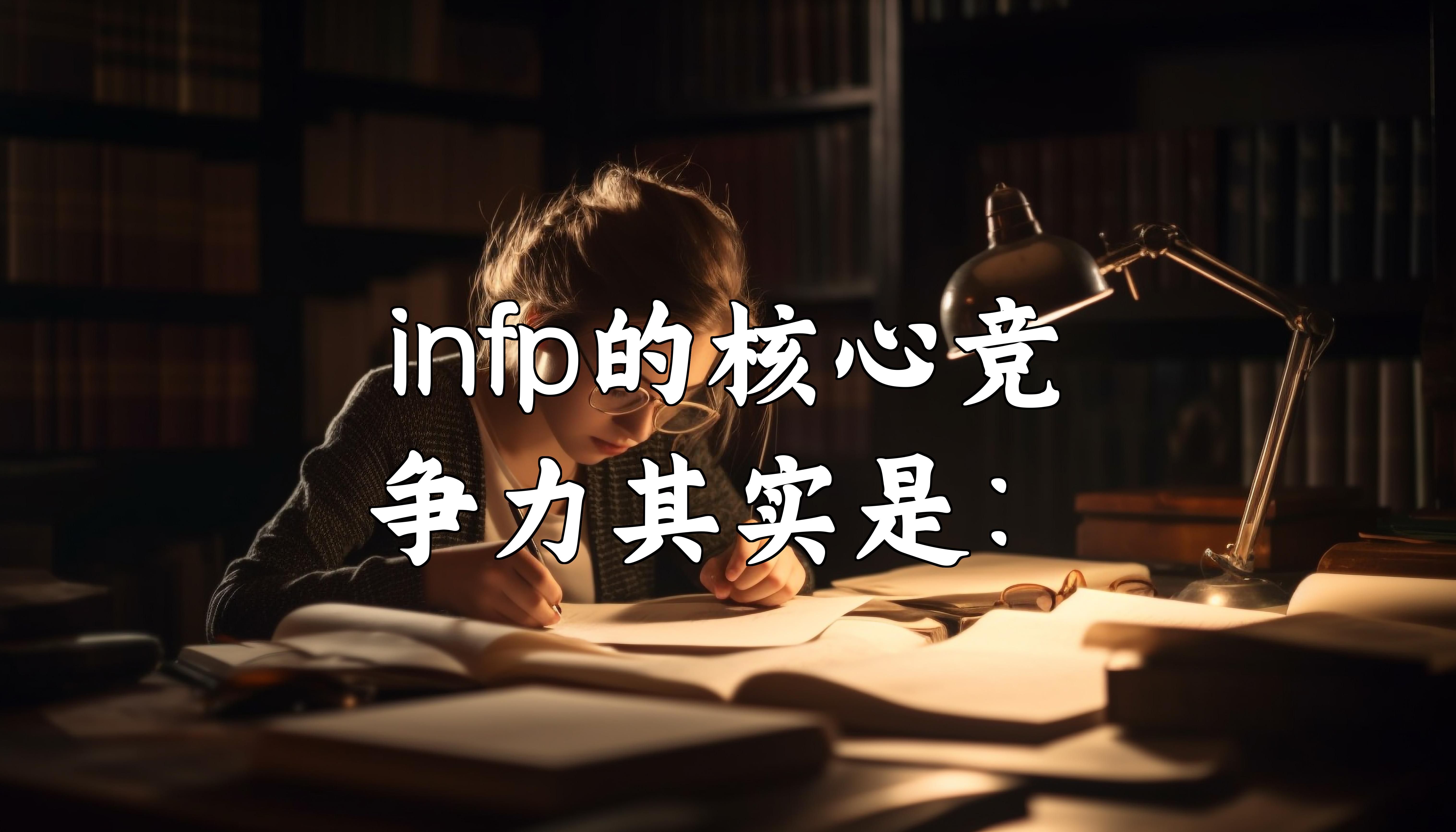 infp的核心竞争力其实是