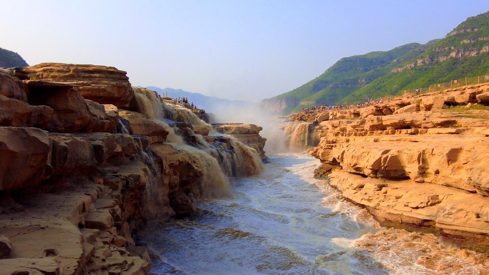 到陕西壶口看黄河