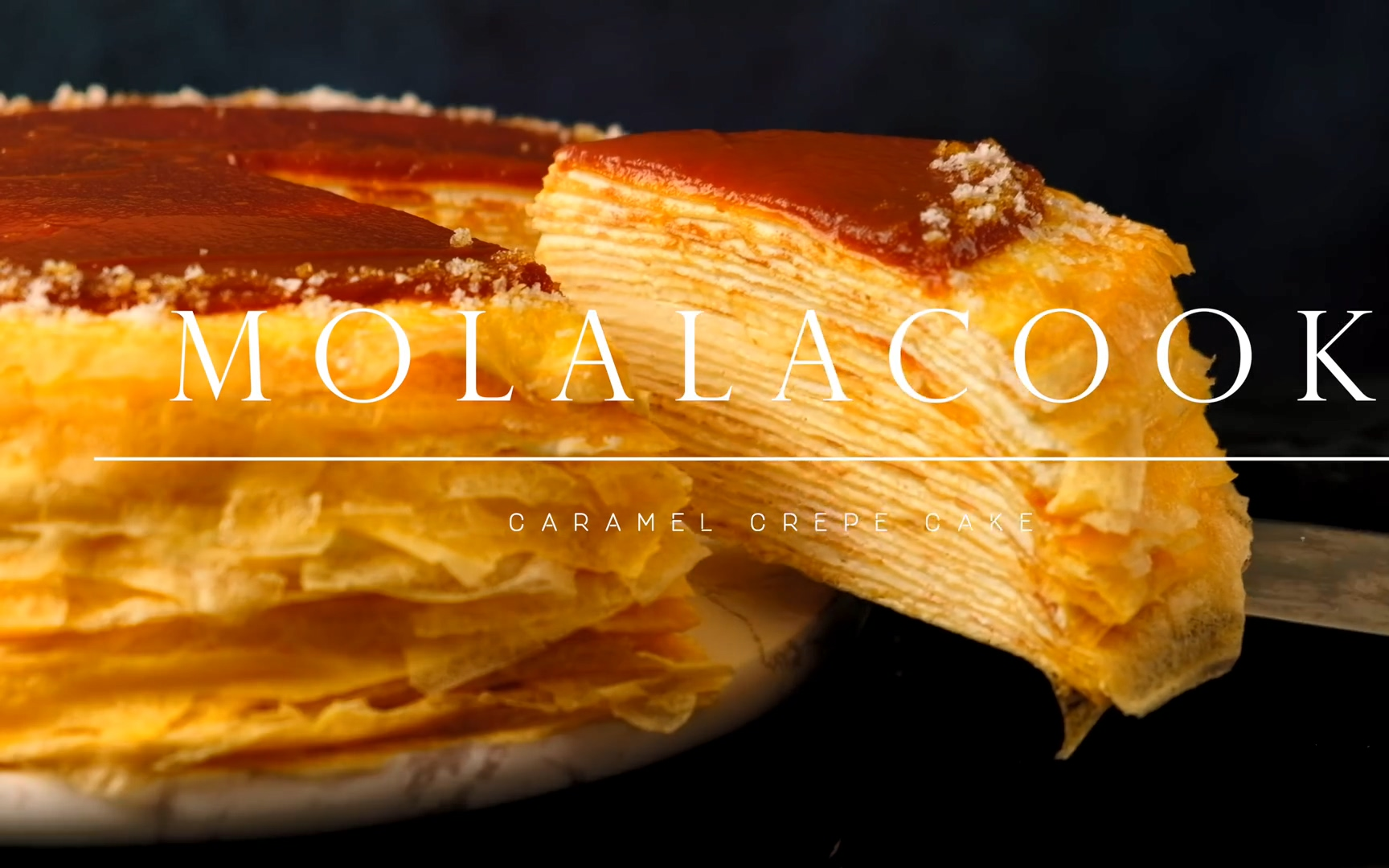 免烤箱 焦糖千层蛋糕 详细步骤 ┃caramel crepe cake