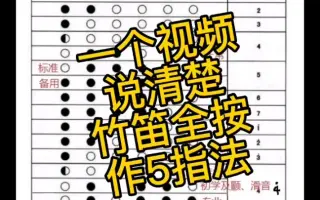 竹笛指法表 哔哩哔哩 Bilibili