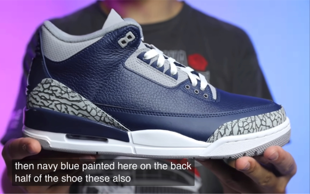 DNA Show  Jordan 3代 Midnight Navy 海军蓝 乔治城配色开箱哔哩哔哩bilibili