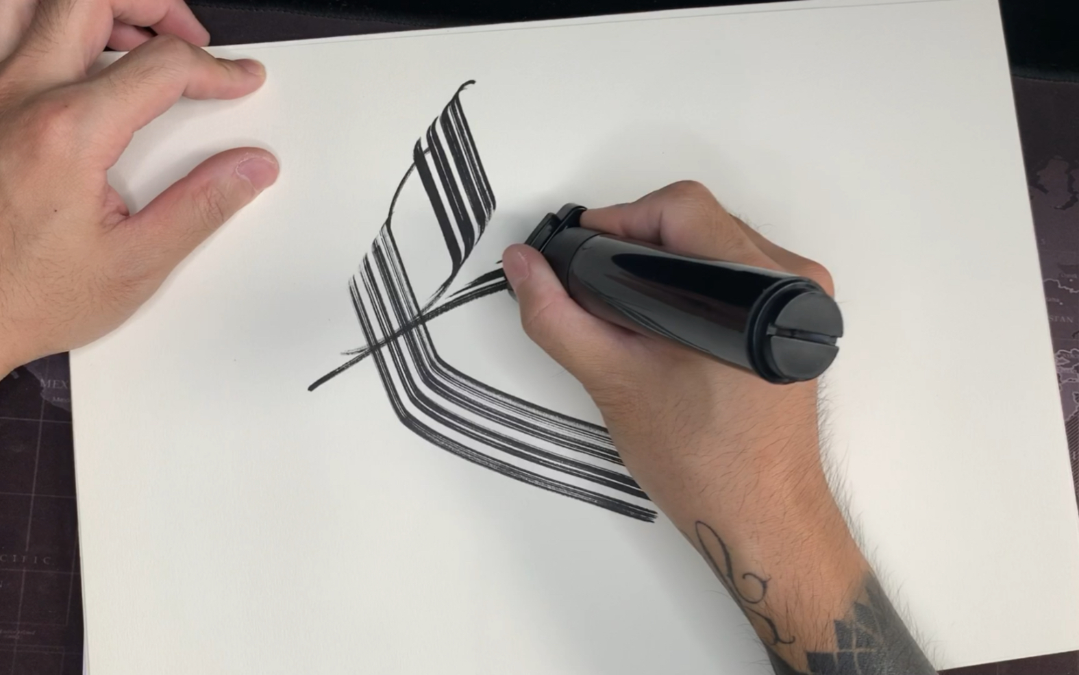 简单更一个字母 | Calligraphy | 英文书法 | 哥特体_哔哩哔哩_bilibili