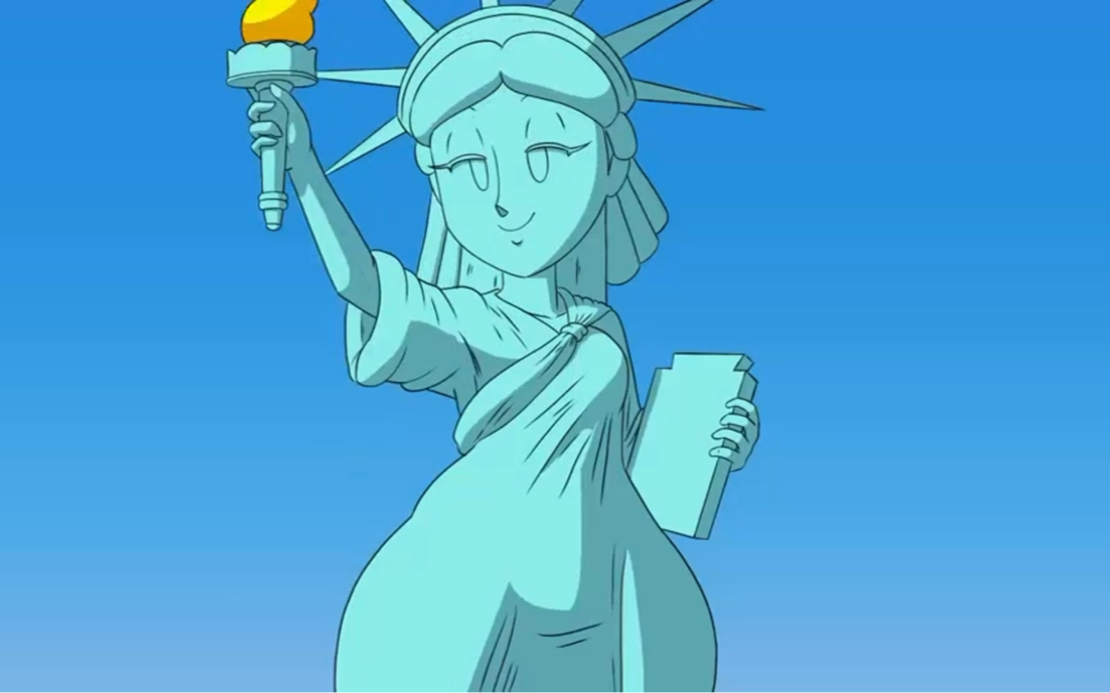 自由女神搞笑动画图片