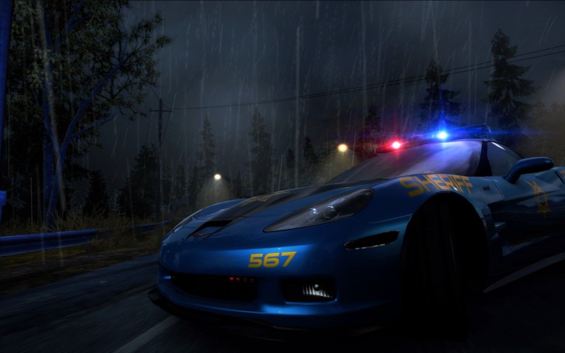 极品飞车14 克尔维特zr1警车试驾 1:11.73