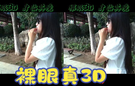 裸眼3D,美女视频,支持真3D,拒绝假3D哔哩哔哩bilibili