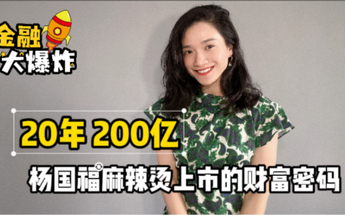 20年200亿!杨国福麻辣烫上市的商业密码哔哩哔哩bilibili