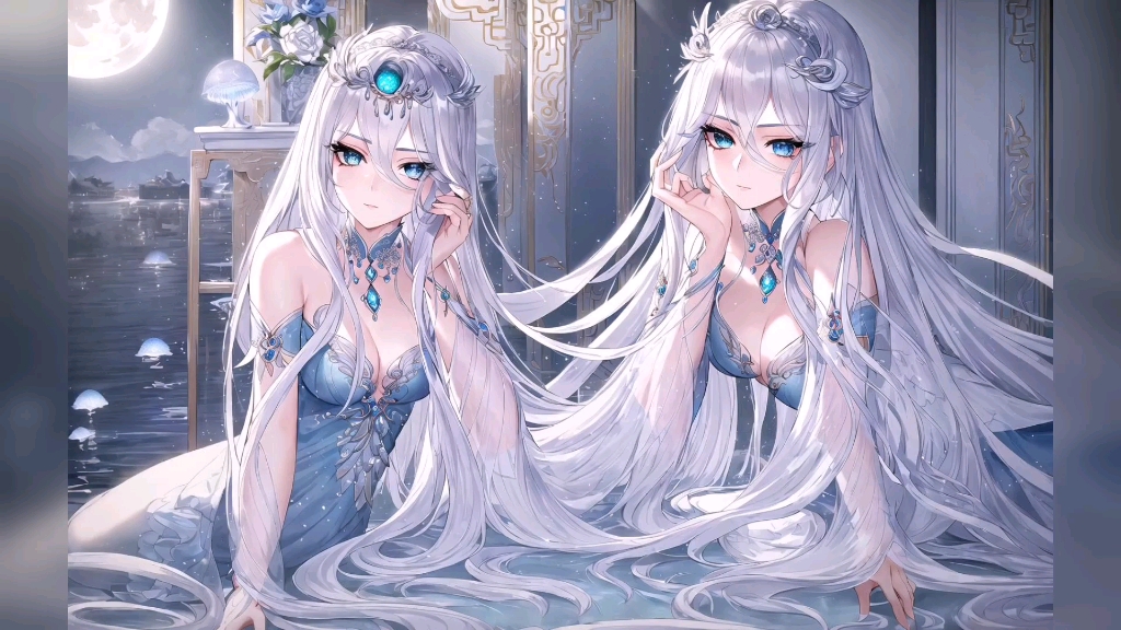 ai绘图:美人鱼美图,评论区领取美图