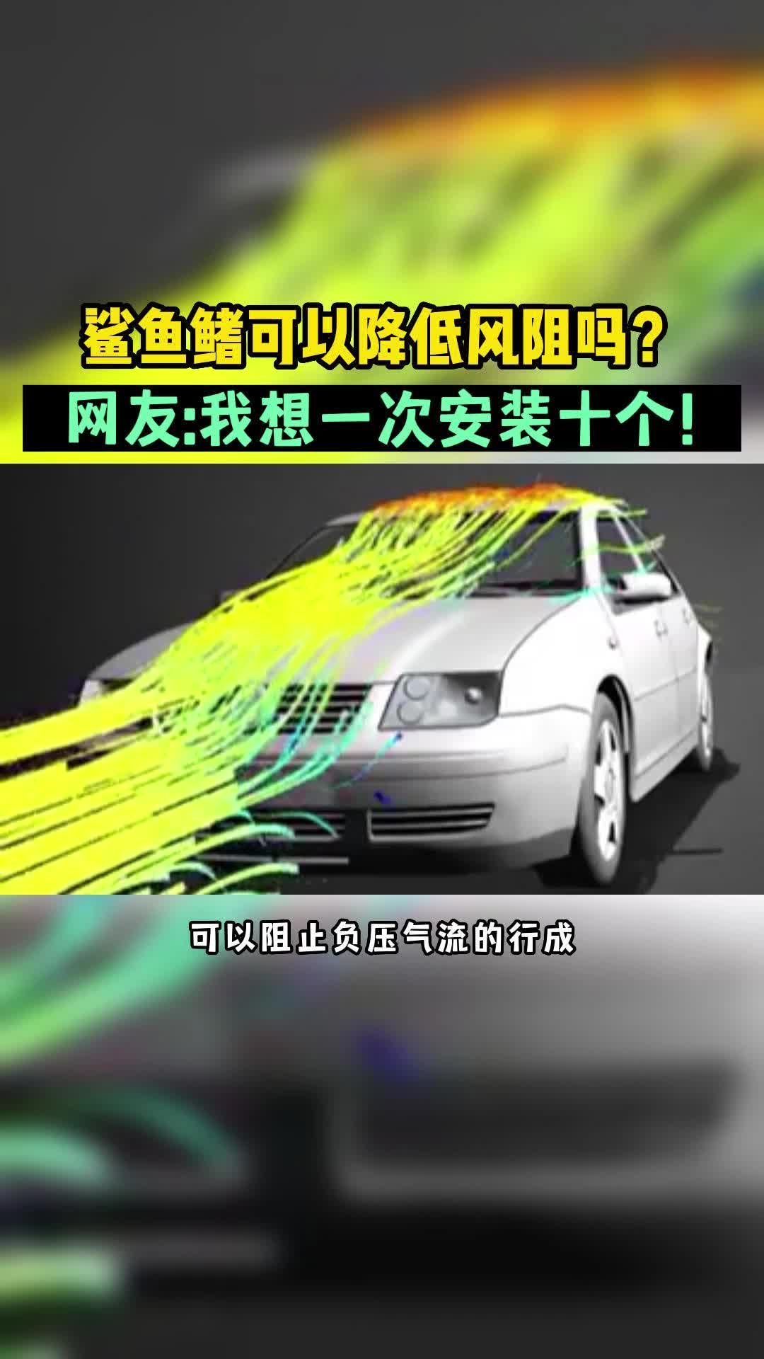 鲨鱼鳍真的可以省油吗?哔哩哔哩bilibili