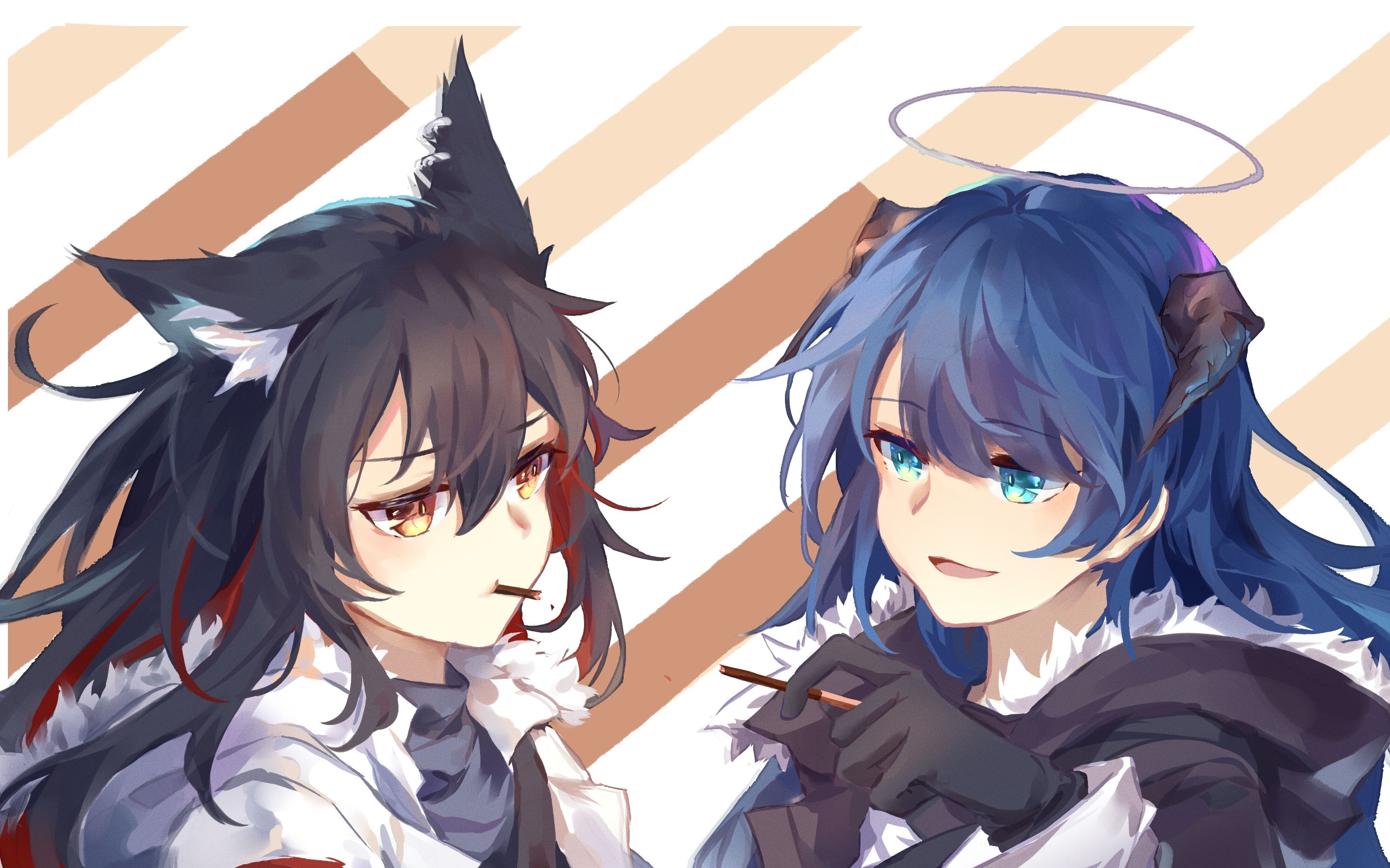 板绘过程300的稿子掰断德克萨斯的pocky