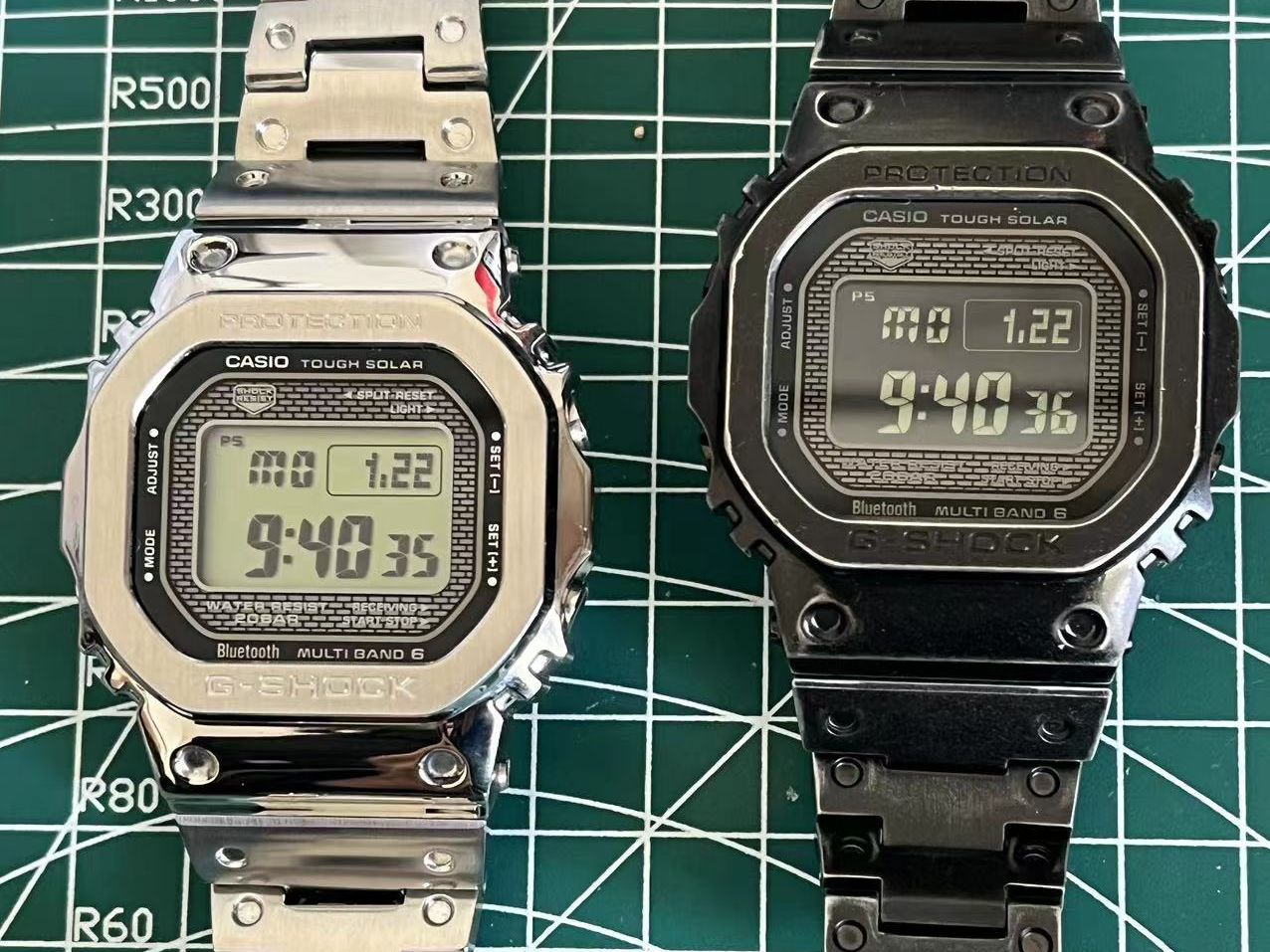 卡西欧gmwb5000小银块划痕打磨,表带表壳拉丝翻新-奶瓶给你踢歪-奶瓶