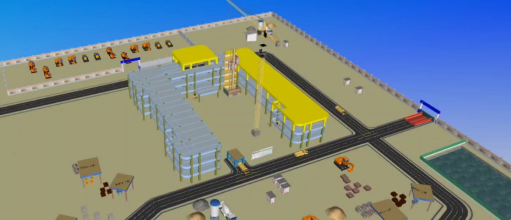 广联达bim5d施工现场模拟