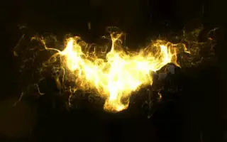 模板-凤凰涅槃粒子火凤凰飞舞特效的动态片头模板动态徽标视频动态标识视频模板公司企业品牌商品店铺标志