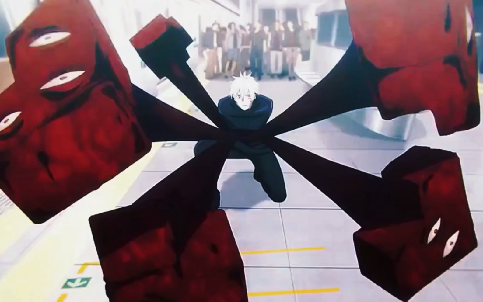 五条悟被封印,高清素材