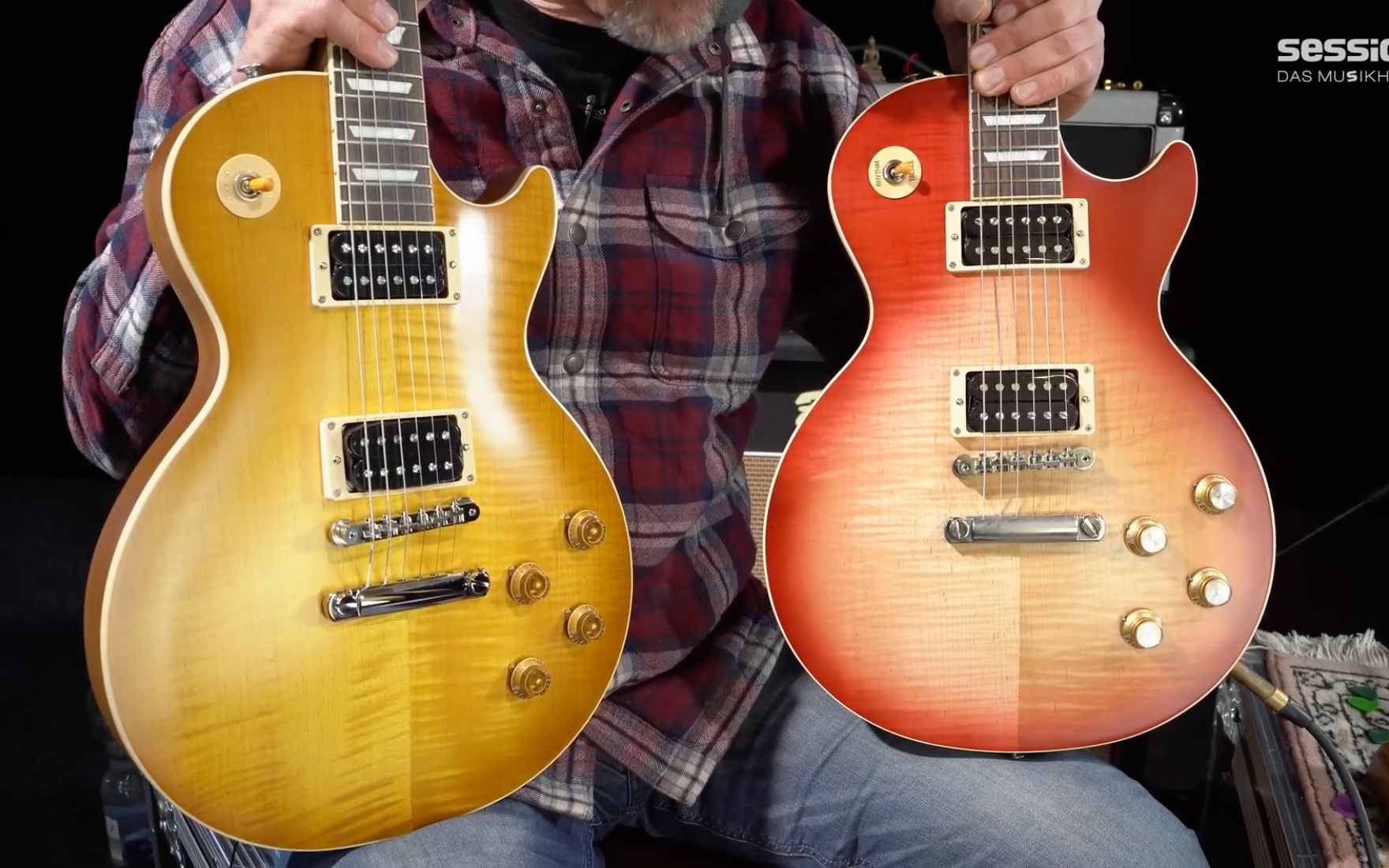 还得Sesion录出来好听:2022新品GIBSON Les Paul Standard Faded哔哩哔哩bilibili