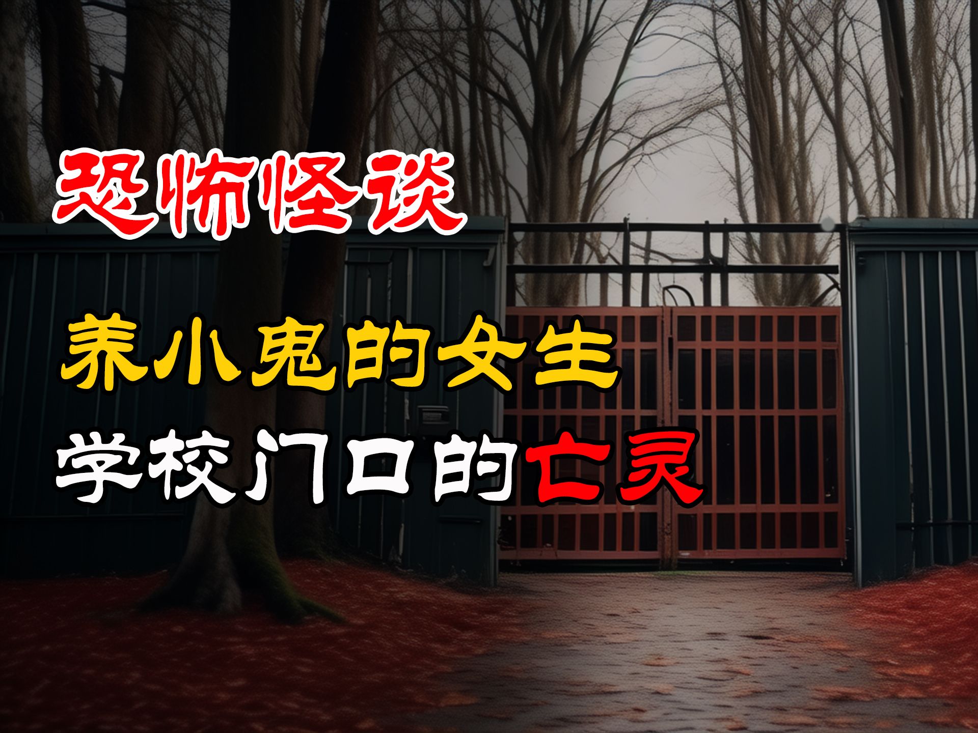 养小鬼的女生丨学校门口的亡灵丨恐怖故事丨真实灵异故事丨深夜讲鬼话丨故事会丨睡前鬼故事丨鬼故事丨诡异怪谈哔哩哔哩bilibili