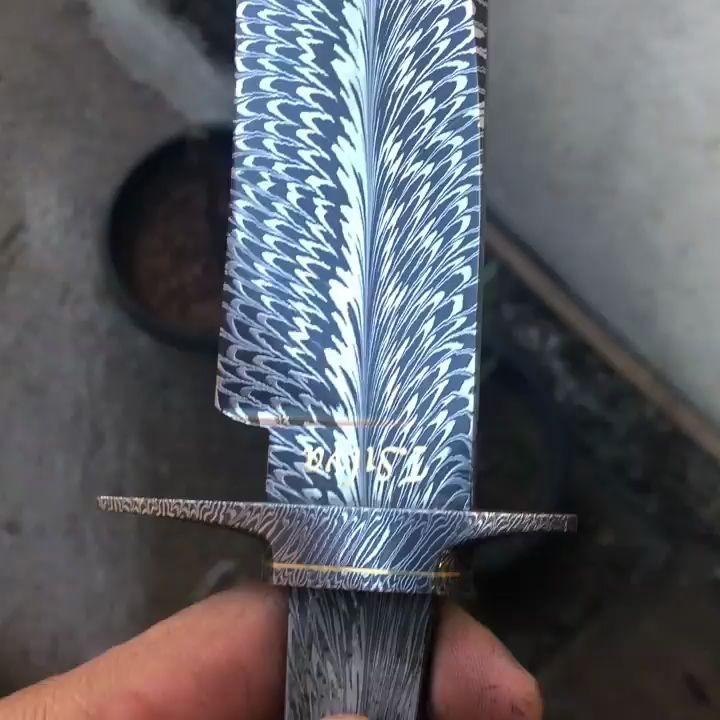 巴西锻造名匠 蒂亚戈.席尔瓦 锻造羽毛纹大马士革(2)