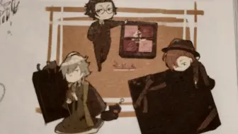 文豪野犬 交稿日期到了怎么办 春河35超可爱的画家碎碎念 跨页彩图篇 乐描手贴 哔哩哔哩 Bilibili