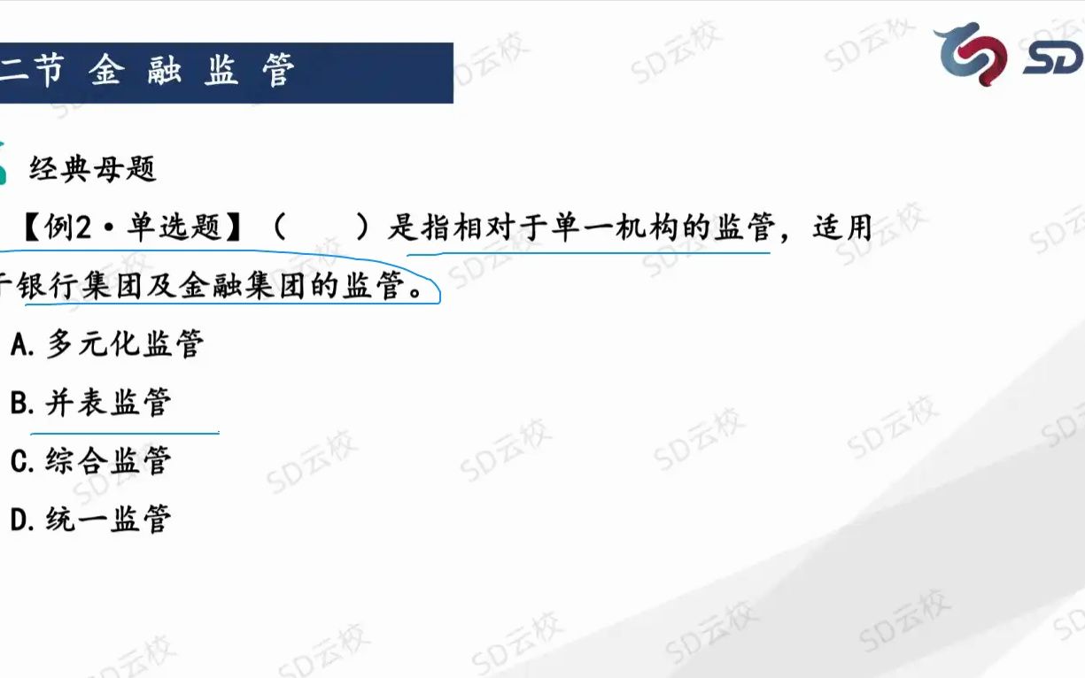 [图]24国考金管局央行考试金融经济考试专业知识 金融监管2