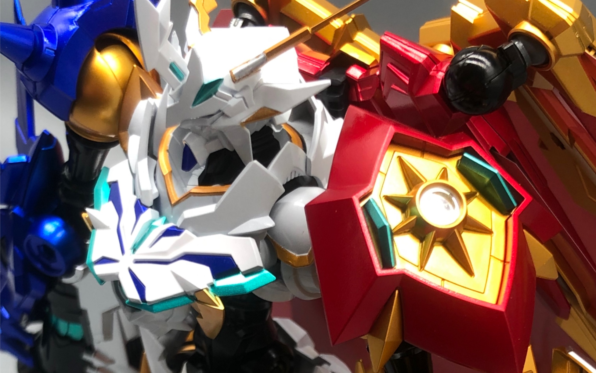 数码宝贝拼装模型奥米加兽x抗体喷涂展示