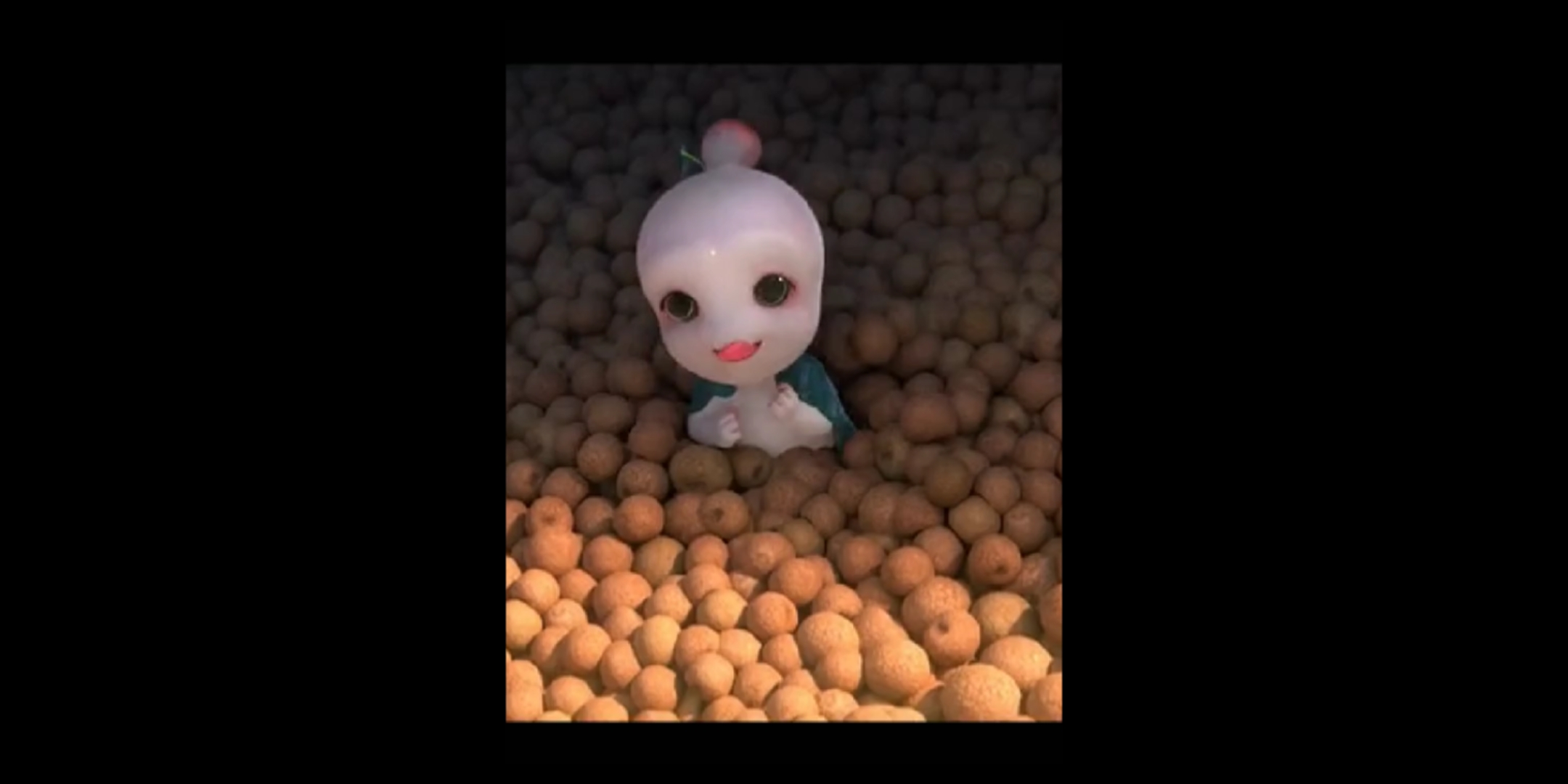 果子精吃果子?好残忍