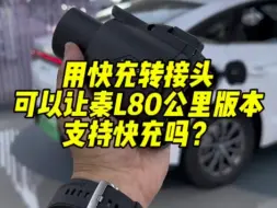 Descargar video: 用快充转接头，可以让秦L80公里版本支持快充吗？