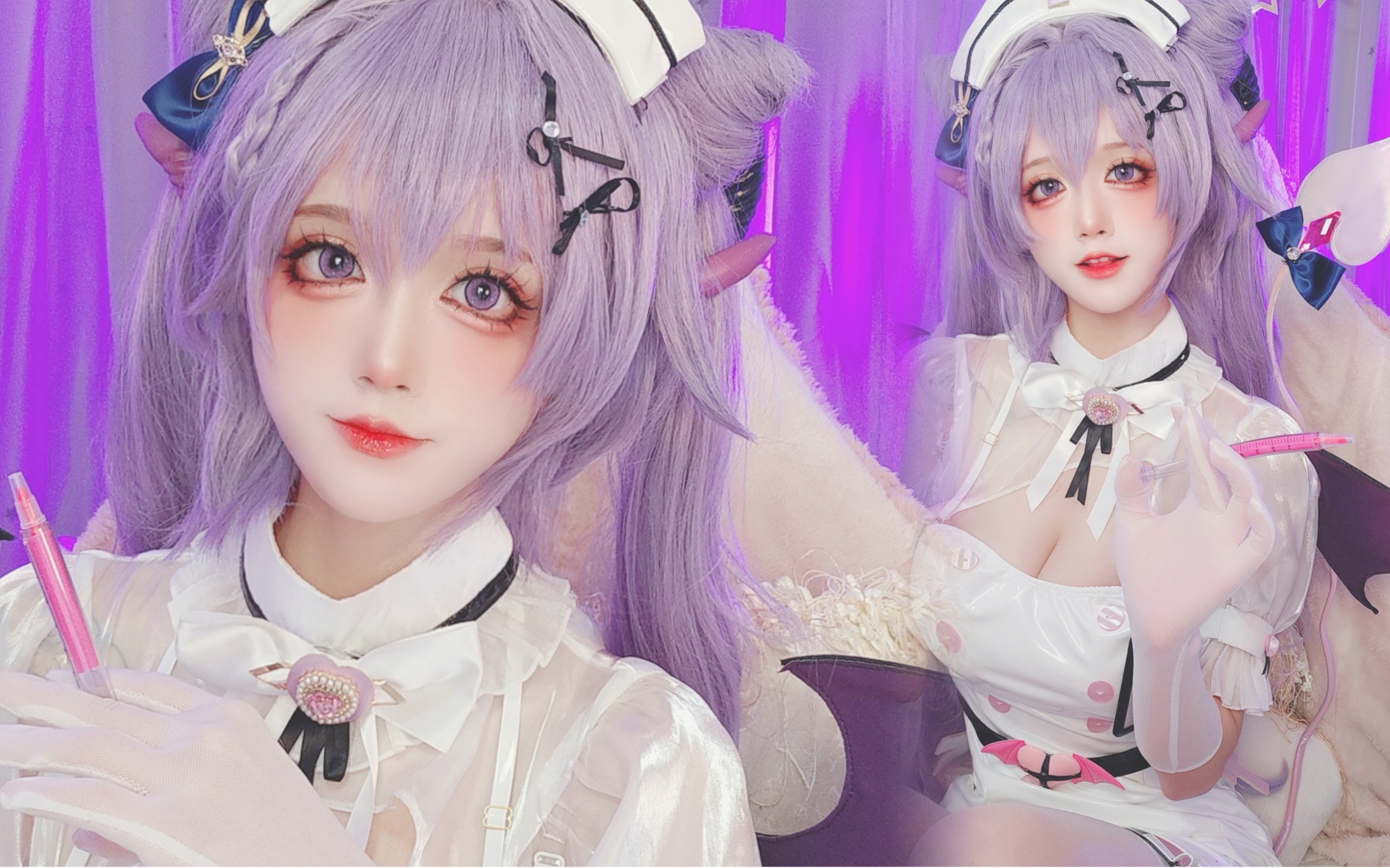 【刻晴同人护士cos】让刻师傅给你来一针