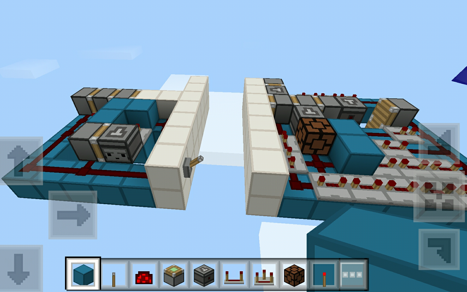 红石自制2高2x2活塞门